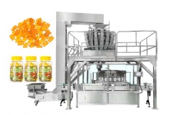  Luxi multi head weighing and filling line for candy