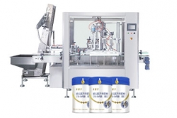  Mianzhu milk powder tank fixed-point positioning capping machine